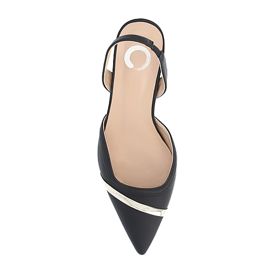 Journee Collection Nellia Womens Pointed Closed Toe Kitten Heel Pumps