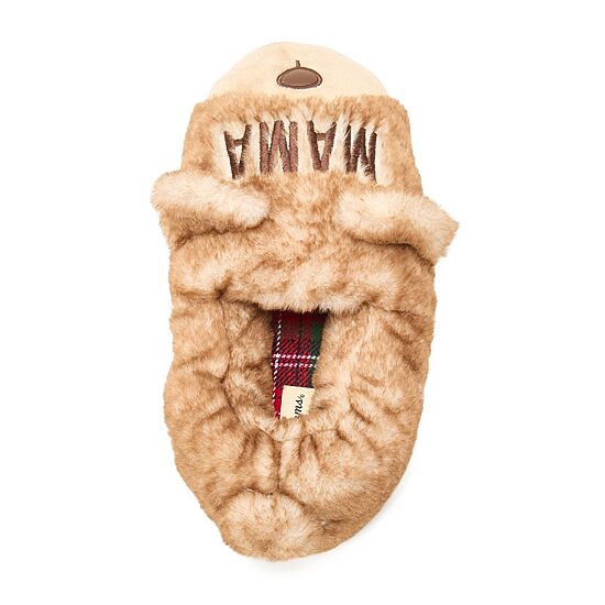 Dearfoams Mama Bear Closed Back Womens Slip-On Slippers