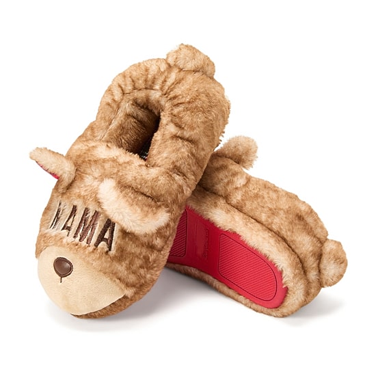 Dearfoams Mama Bear Closed Back Womens Slip-On Slippers