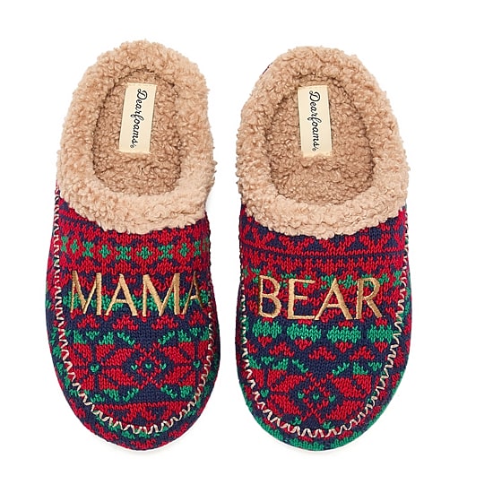 Dearfoams Mama Bear Womens Clog Slippers