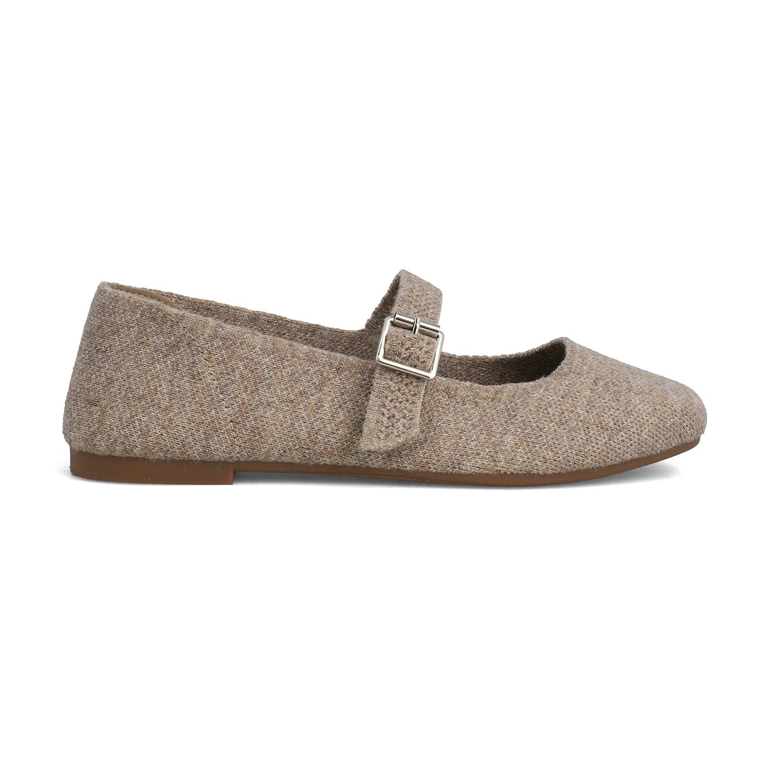 Mia Girl Flannel Womens Almond Closed Toe Mary Jane Shoes