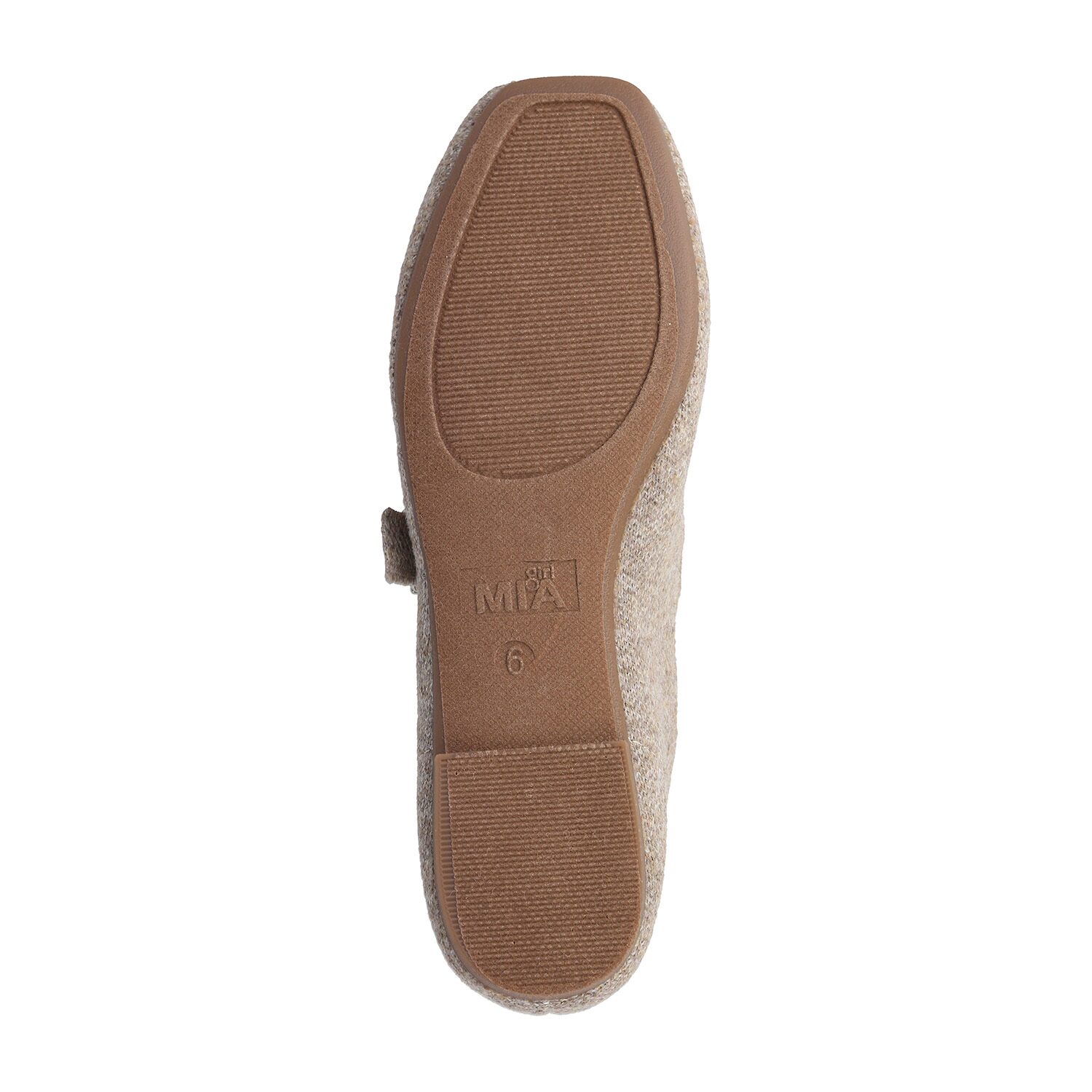 Mia Girl Flannel Womens Almond Closed Toe Mary Jane Shoes
