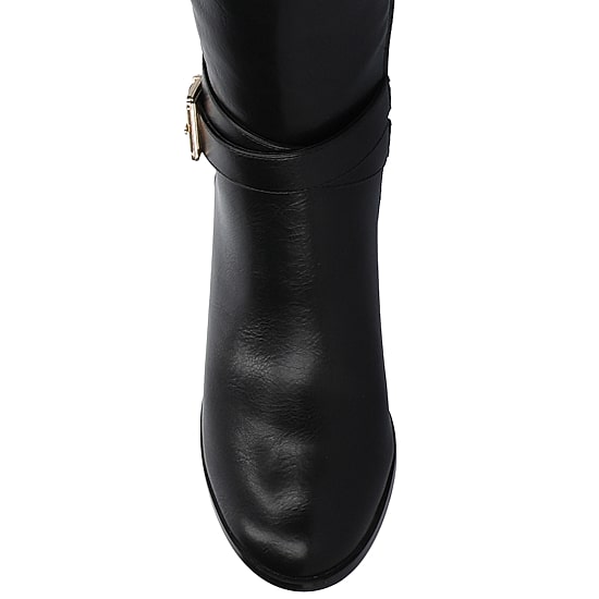 Journee Collection Womens Stacked Heel Dress Boots