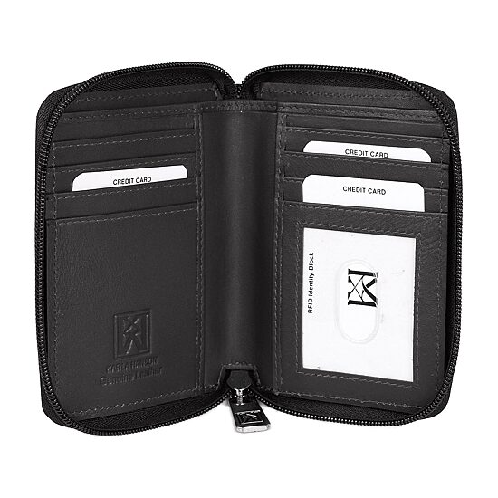 Karla Hanson Womens RFID Blocking Zip Around Wallet