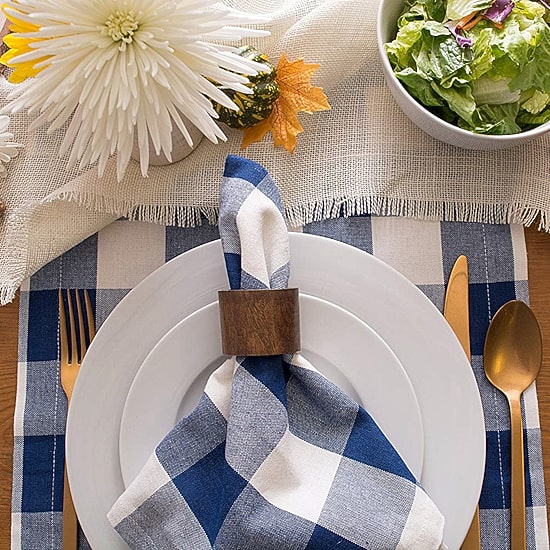 Design Imports Buffalo Check 6-pc. Napkins