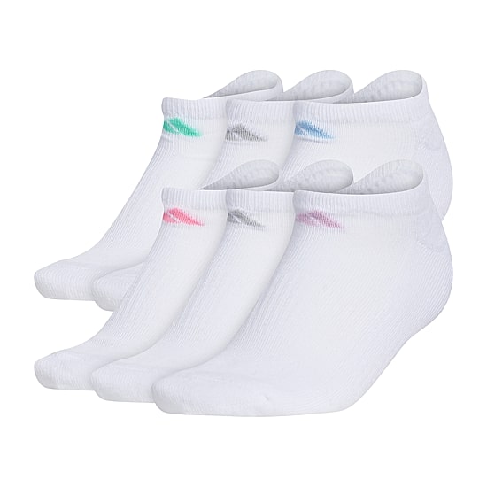 adidas Cushioned Womens 6 Pair No Show Socks