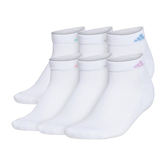 adidas Cushioned Womens 6 Pair Low Cut Socks