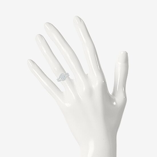 Limited Quantities! Womens 1/6 CT. T.W. Natural White Diamond Sterling Silver Cocktail Ring