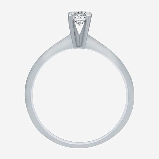 Classic Collection 1/4 CT. Natural Diamond Round Solitaire Engagement Ring in 10K  Gold