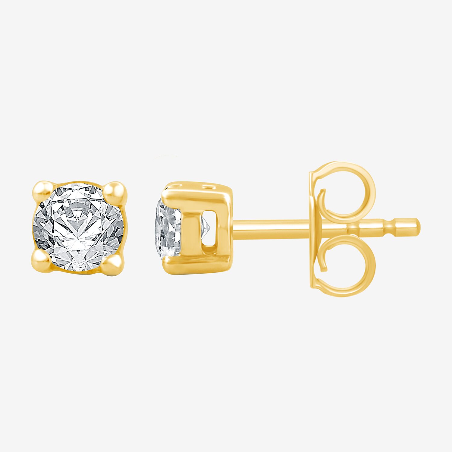 3/8 CT. T.W. Natural White Diamond 10K or 14K Gold Stud Earrings