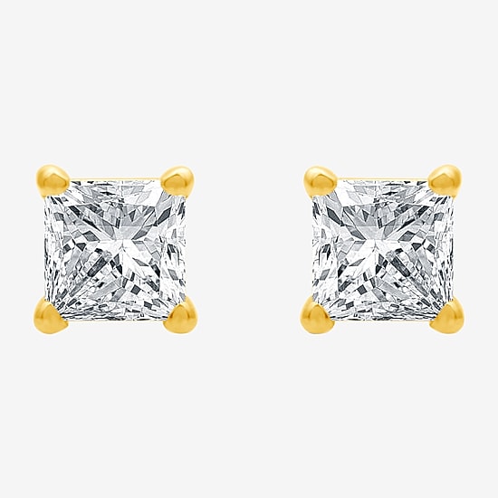 Deluxe Collection 1/2 CT.T.W. Natural Diamond 14K Gold 3.9mm Stud Earrings