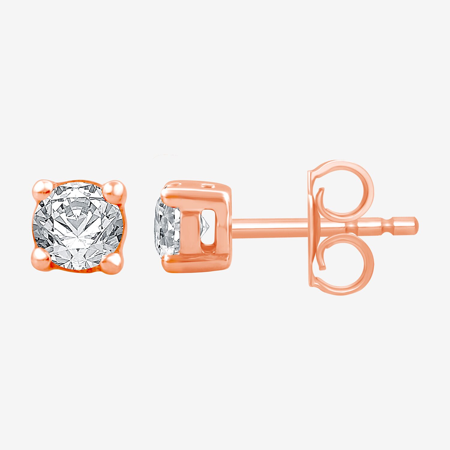 3/8 CT. T.W. Natural White Diamond 10K or 14K Gold Stud Earrings