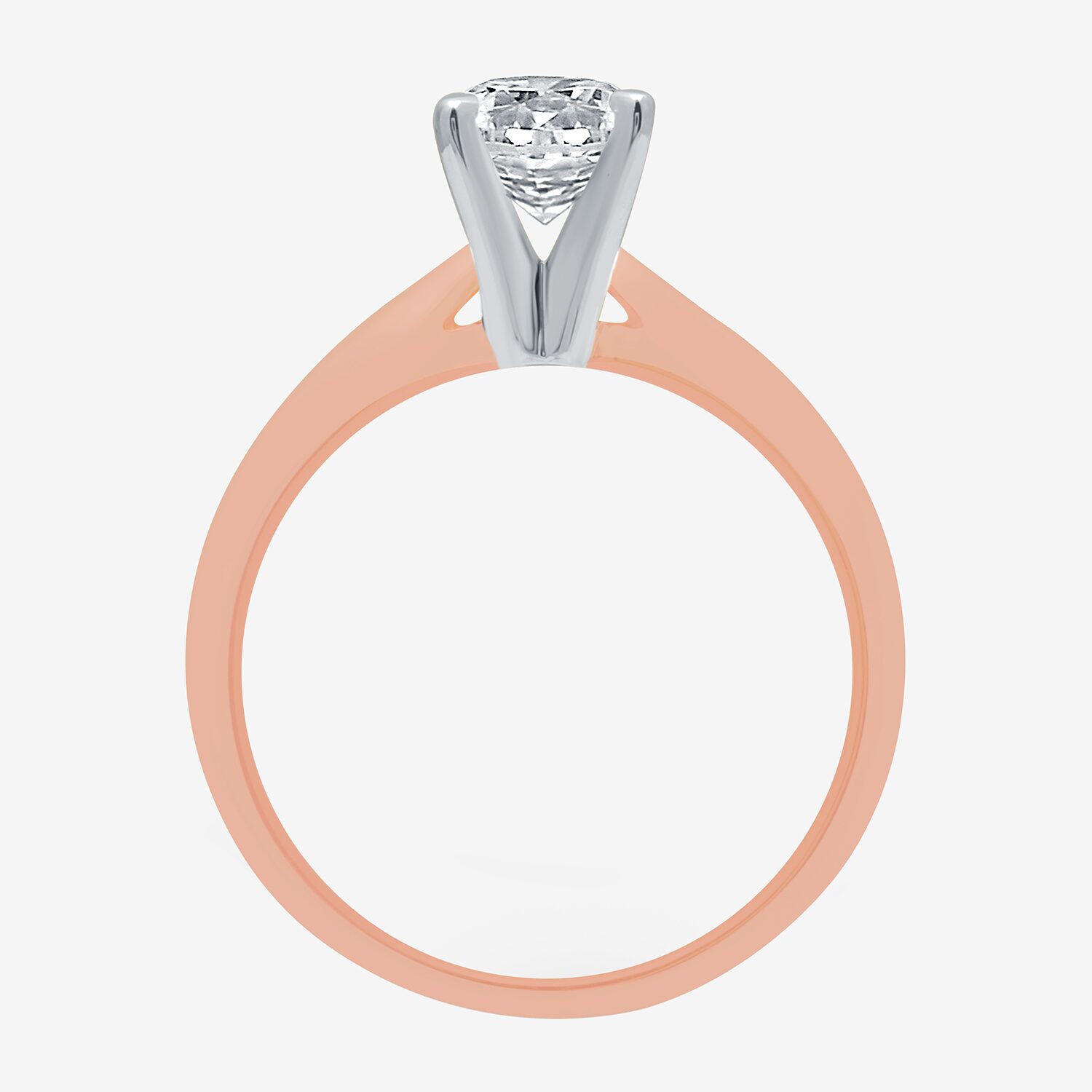 Classic Collection 1 CT. Natural Diamond Round Solitaire Engagement Ring 10K Gold