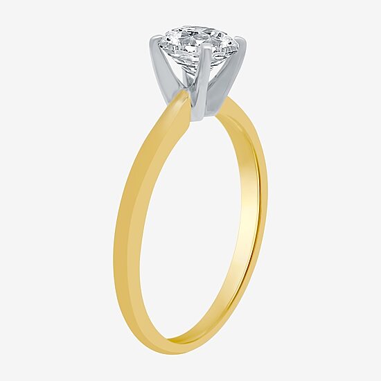 Premier Collection 1 CT. Natural Diamond Round Solitaire Engagement Ring in 14K Gold