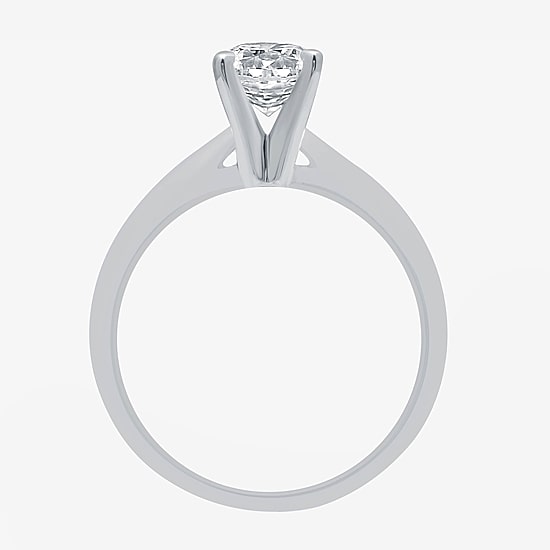 Classic Collection 1 CT. Natural Diamond Round Solitaire Engagement Ring in 10K Gold