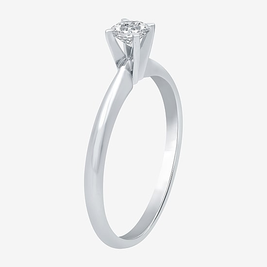 Classic Collection 1/4 CT. Natural Diamond Round Solitaire Engagement Ring in 10K  Gold