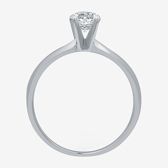 Classic Collection 1/2 CT. Natural Diamond Round Solitaire Engagement Ring in 10K  Gold