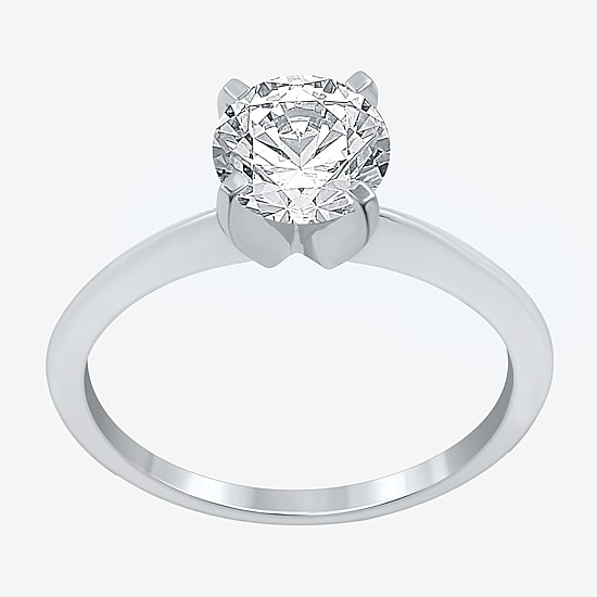 1 1/4 CT. Lab-Grown (G / SI2) Diamond Round Solitaire Engagement Ring In 14k Gold