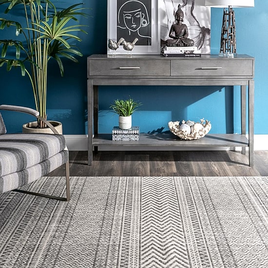 Nuloom Catherine Henna Tribal Bands Banded Indoor Rectangular Accent Rug