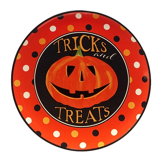 Certified International Spooky Halloween 4-pc. Earthenware Dessert Plate
