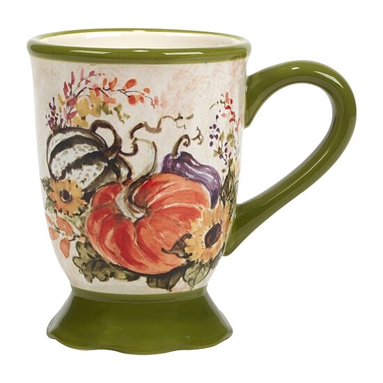 Certified International Harvest Morning 4-pc. Holiday Coffee Mug