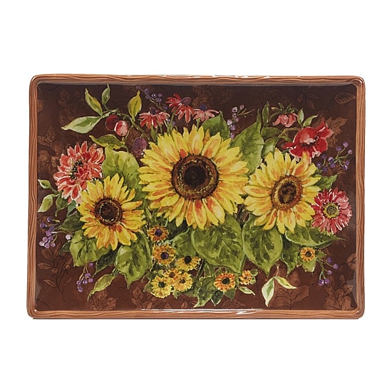 Certified International Harvest Blessings Serving Platter