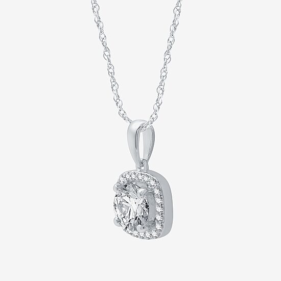 Yes, Please! Womens Lab Created White Sapphire Sterling Silver Cushion 2-pc. Jewelry Set