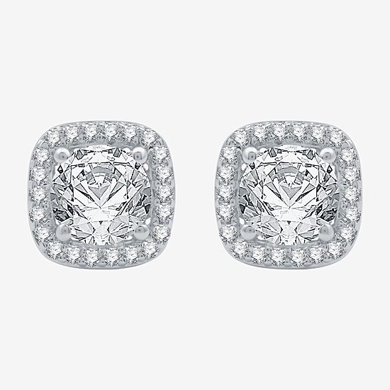 Yes, Please! Womens Lab Created White Sapphire Sterling Silver Cushion 2-pc. Jewelry Set