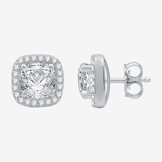 Yes, Please! Womens Lab Created White Sapphire Sterling Silver Cushion 2-pc. Jewelry Set
