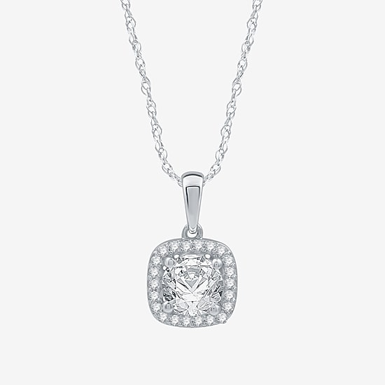 Yes, Please! Womens Lab Created White Sapphire Sterling Silver Cushion 2-pc. Jewelry Set