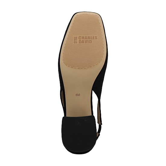 Style Charles Zalo Womens Square Closed Toe Slip-On Shoe