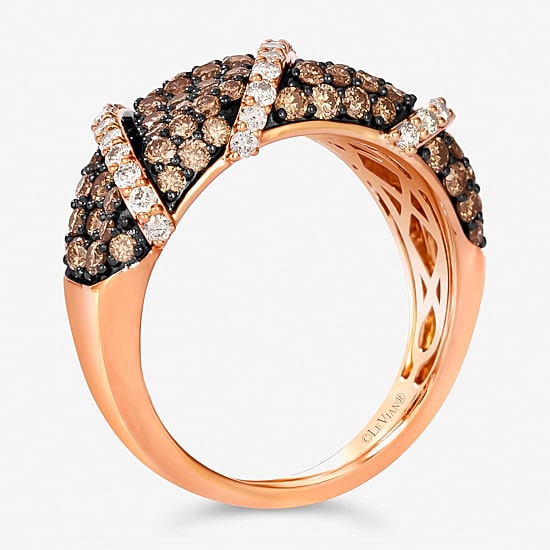Le Vian® Ring featuring Chocolate Diamonds® Nude Diamonds™ set in 14K Strawberry Gold®