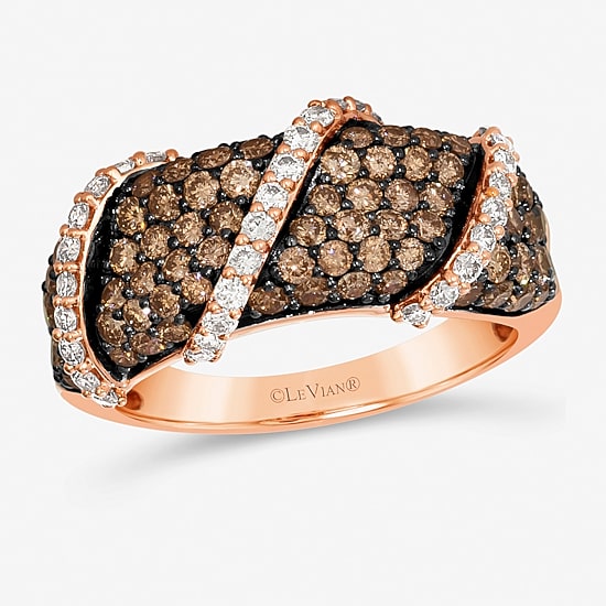 Le Vian® Ring featuring Chocolate Diamonds® Nude Diamonds™ set in 14K Strawberry Gold®