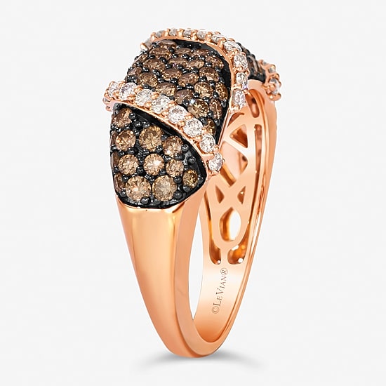 Le Vian® Ring featuring Chocolate Diamonds® Nude Diamonds™ set in 14K Strawberry Gold®