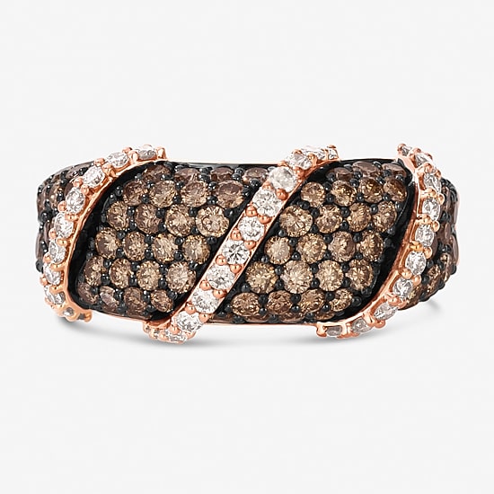 Le Vian® Ring featuring Chocolate Diamonds® Nude Diamonds™ set in 14K Strawberry Gold®
