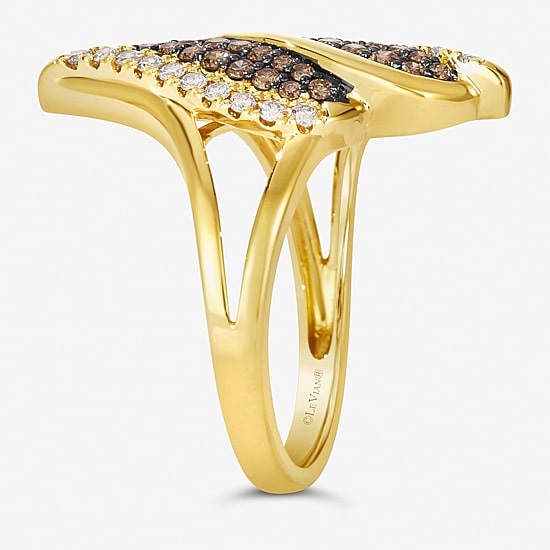Le Vian® Ring featuring Chocolate Diamonds® Nude Diamonds™ set in 14K Honey Gold™