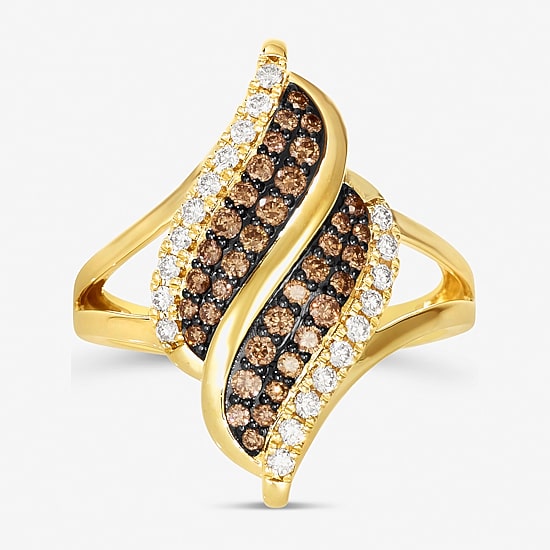 Le Vian® Ring featuring Chocolate Diamonds® Nude Diamonds™ set in 14K Honey Gold™