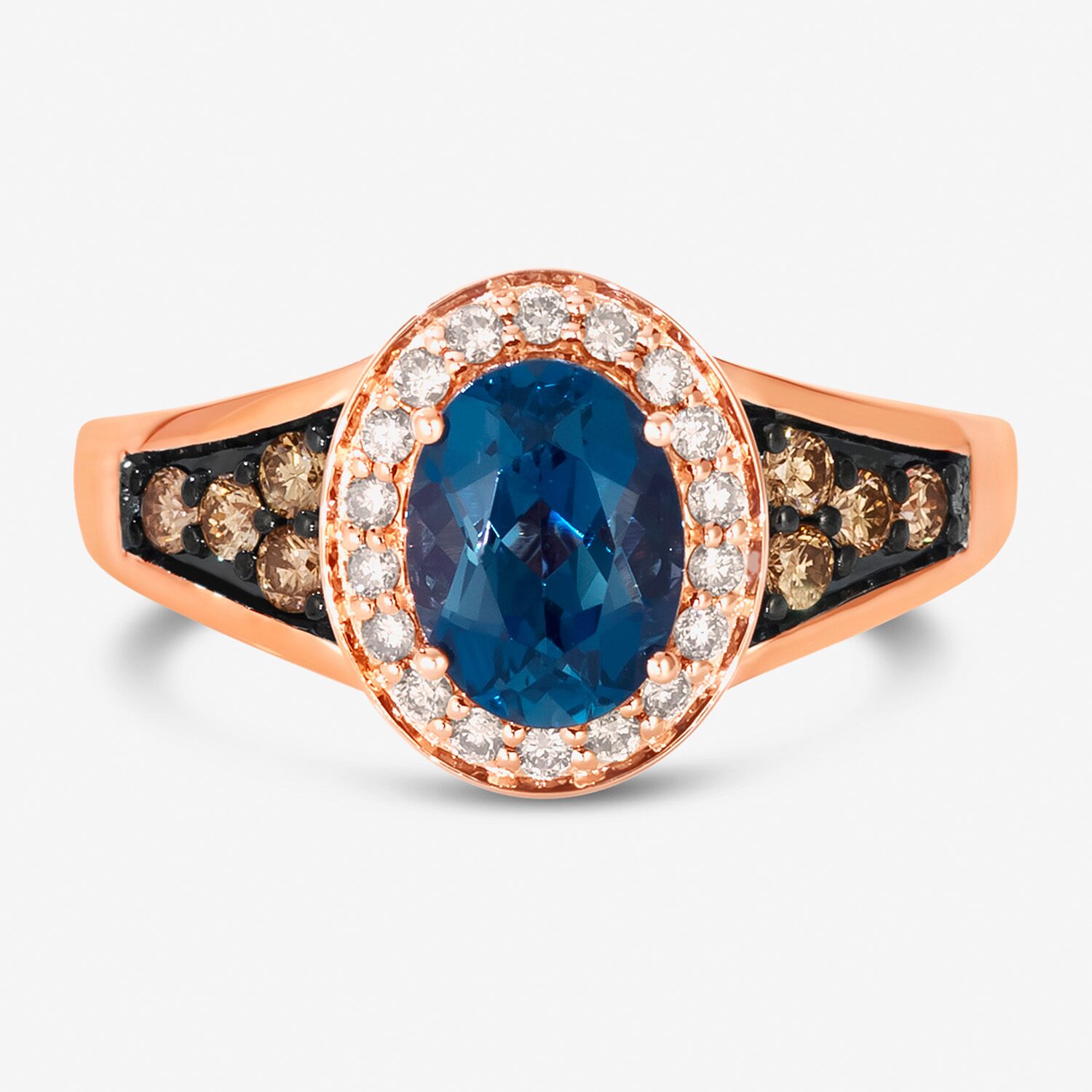 Le Vian® Ring featuring 5/8 CT. Neopolitan Opal™ 1/5 Chocolate Diamonds® 1/6 Nude Diamonds™ set 14K Honey Gold™