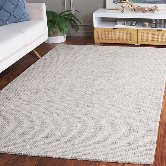 Martha Stewart Sherly Solid Hand Tufted 6' X 6' Indoor Square Area Rug