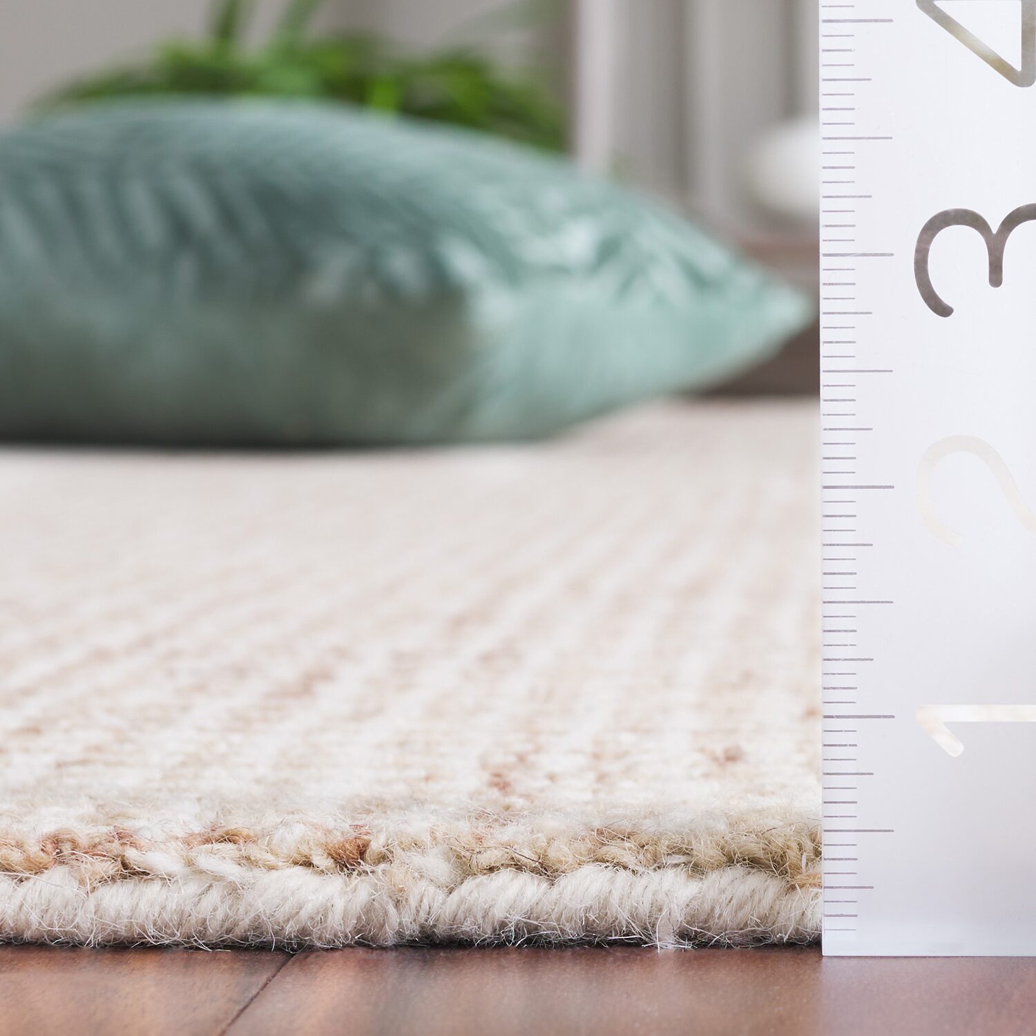 Martha Stewart Sherly Solid Hand Tufted 6' X Indoor Square Area Rug
