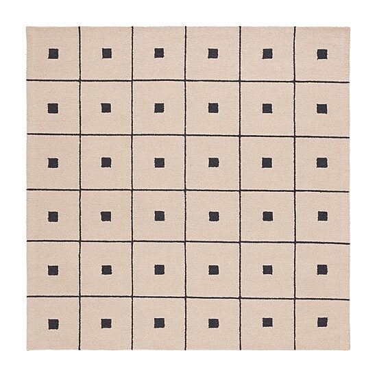 Martha Stewart Sofia Geometric Hand Tufted 6' X 6' Indoor Square Area Rug
