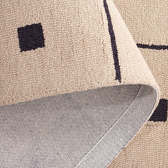Martha Stewart Sofia Geometric Hand Tufted 6' X 6' Indoor Square Area Rug