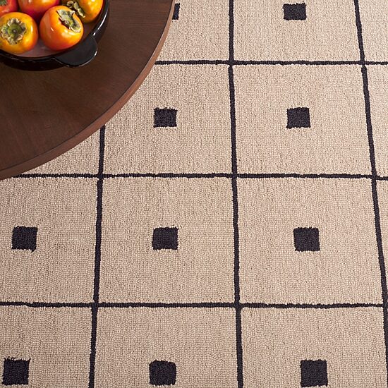 Martha Stewart Sofia Geometric Hand Tufted 6' X 6' Indoor Square Area Rug