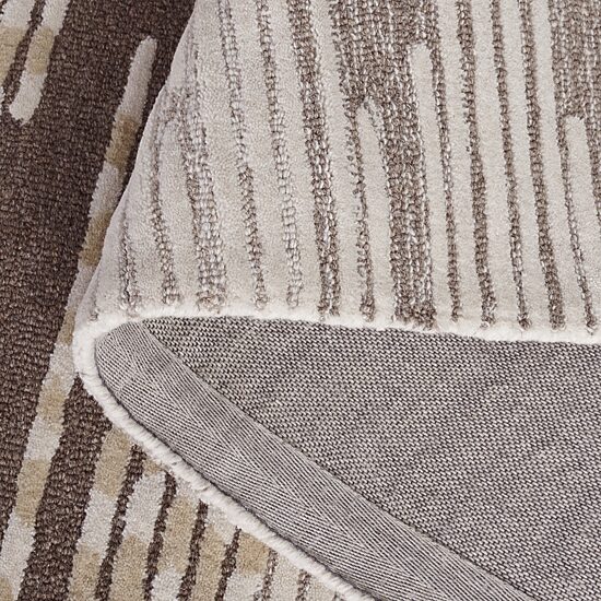 Martha Stewart Edna Stripe Hand Tufted 6' X 6' Indoor Square Area Rug