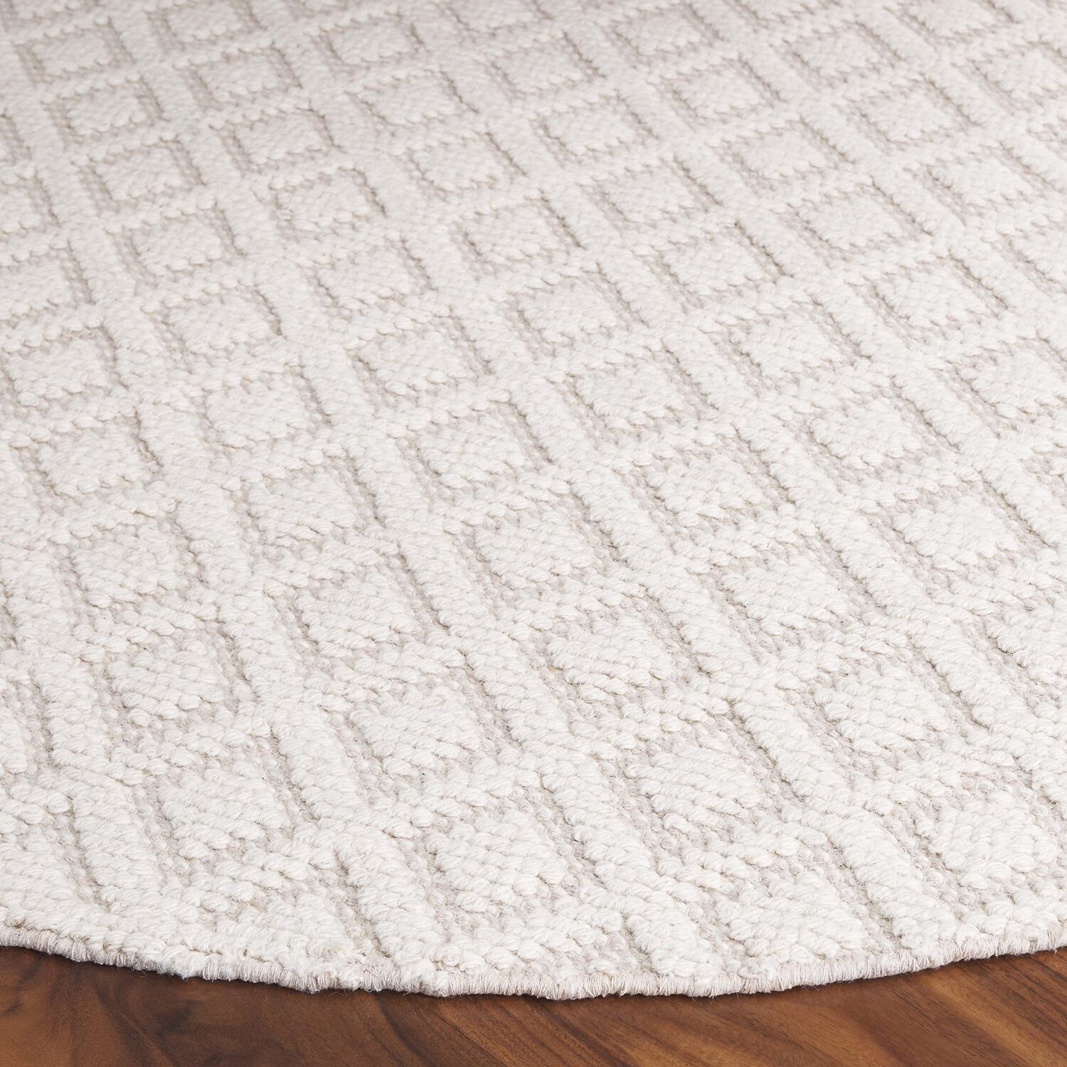 Martha Stewart Lyla Geometric Woven 6' X 6' Indoor Round Area Rug