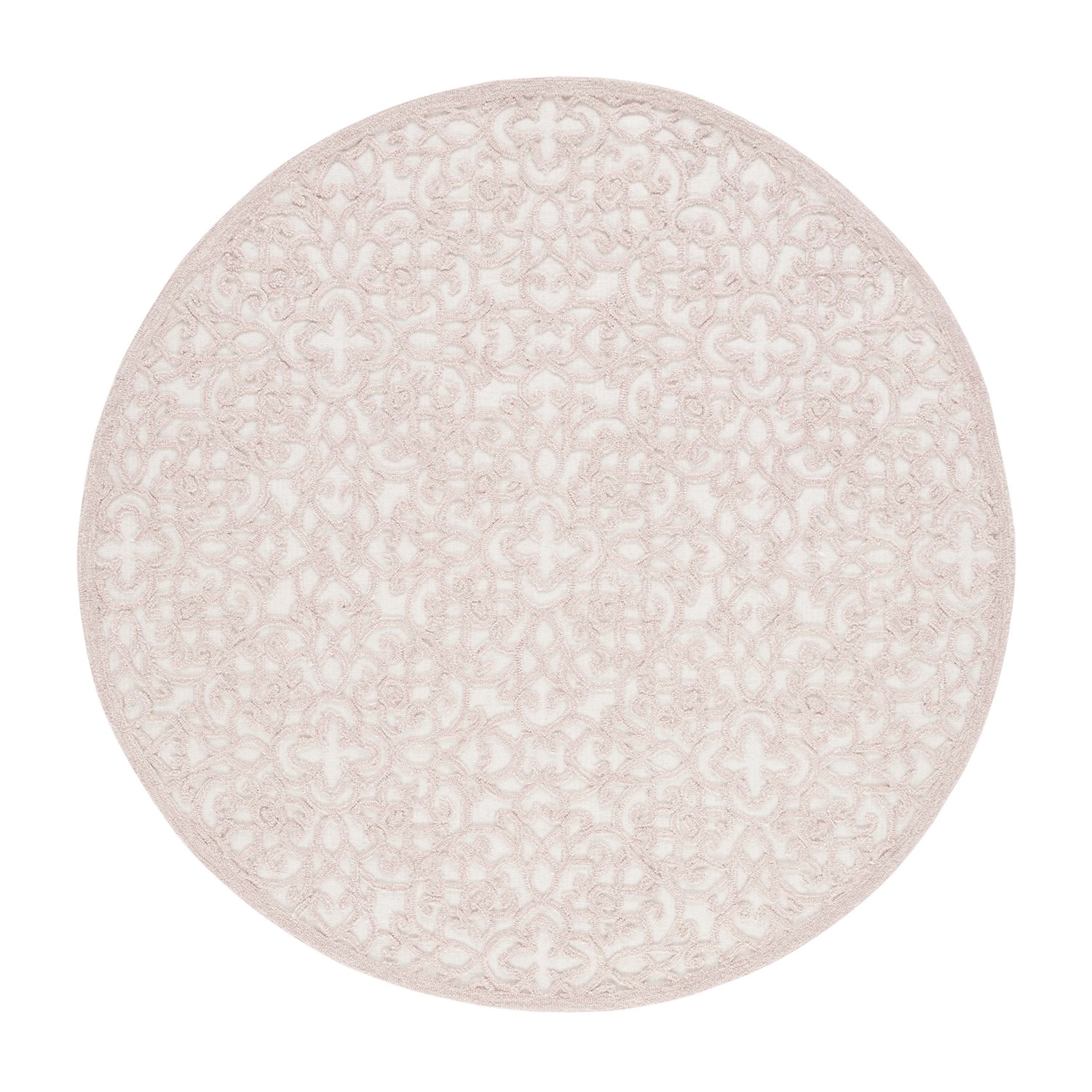 Martha Stewart Jada Floral Hand Tufted Washable 6' X 6' Indoor Round Area Rug