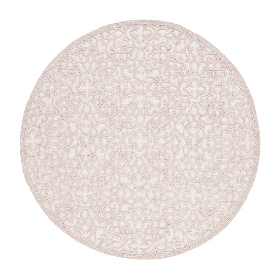 Martha Stewart Jada Floral Hand Tufted Washable 6' X 6' Indoor Round Area Rug