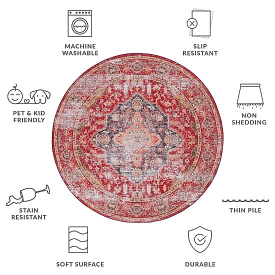 Safavieh Tucson Tully 6'X6' Indoor Round Area Rug