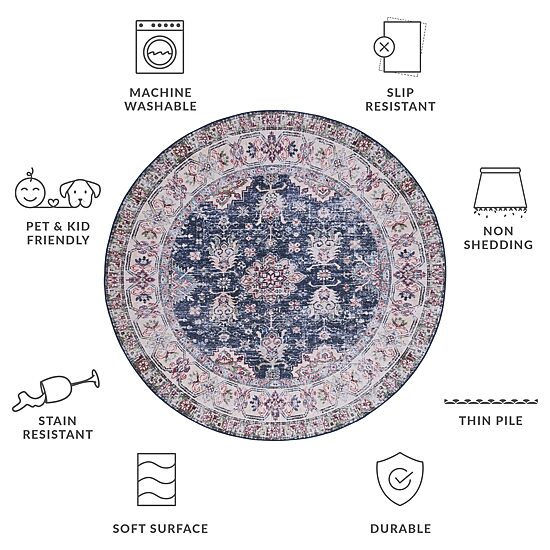 Safavieh Tucson Lee 6'X6' Indoor Round Area Rug