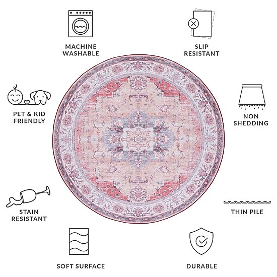 Safavieh Tucson Milo 6'X6' Indoor Round Area Rug